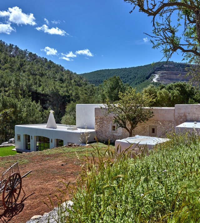 Resa Esatates for sale finca st rafael Ibiza modern 1 terrace and house.jpg